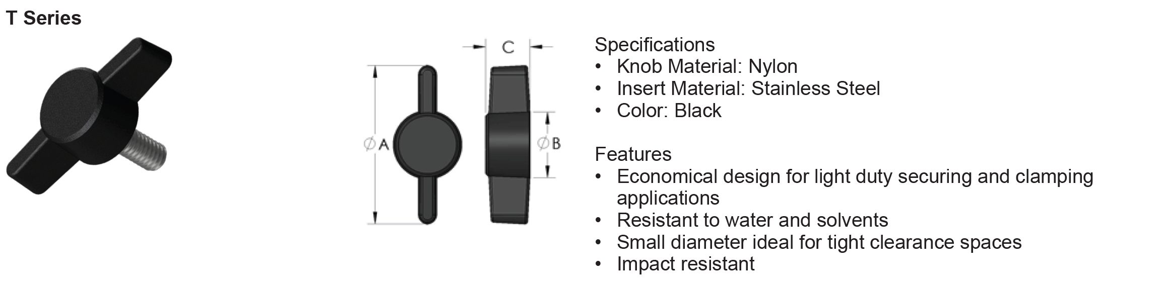 Innovative Components Plastic Clamp Knobs